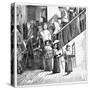 Shaker Community Going to Dinner, Each Carrying their Own Shaker Chair, New York State, 1870-null-Stretched Canvas