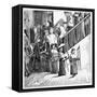 Shaker Community Going to Dinner, Each Carrying their Own Shaker Chair, New York State, 1870-null-Framed Stretched Canvas