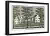 Shaker Houses in Enfield, from "Connecticut Historical Collections," by John Warner Barber, 1856-null-Framed Giclee Print