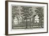 Shaker Houses in Enfield, from "Connecticut Historical Collections," by John Warner Barber, 1856-null-Framed Giclee Print