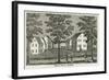 Shaker Houses in Enfield, from "Connecticut Historical Collections," by John Warner Barber, 1856-null-Framed Giclee Print