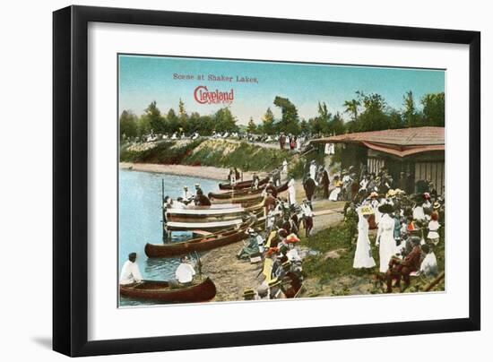 Shaker Lakes, Cleveland, Ohio-null-Framed Art Print