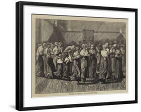 Shakers at Meeting, the Religious Dance-Arthur Boyd Houghton-Framed Giclee Print