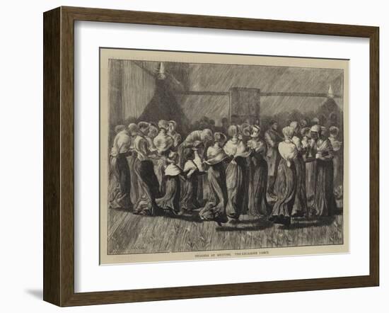 Shakers at Meeting, the Religious Dance-Arthur Boyd Houghton-Framed Giclee Print