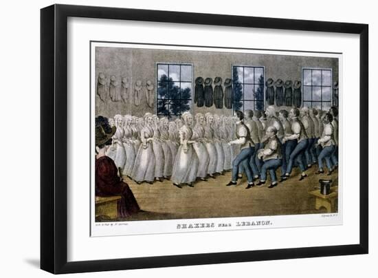 Shakers Near Lebanon, C1870-Currier & Ives-Framed Giclee Print