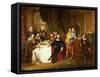 Shakespeare and His Friends at the Mermaid Tavern, 1850-John Faed-Framed Stretched Canvas