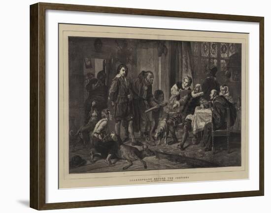 Shakespeare before the Justices-Julius Friedrich Anton Schrader-Framed Giclee Print