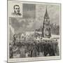 Shakespeare Drinking Fountain and Clock Tower-null-Mounted Giclee Print