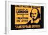 Shakespeare Express-null-Framed Art Print