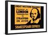 Shakespeare Express-null-Framed Art Print