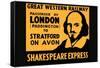 Shakespeare Express-null-Framed Stretched Canvas