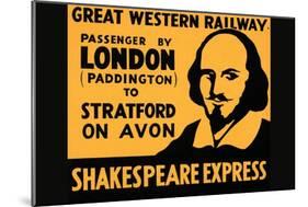 Shakespeare Express-null-Mounted Art Print