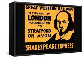 Shakespeare Express-null-Framed Stretched Canvas