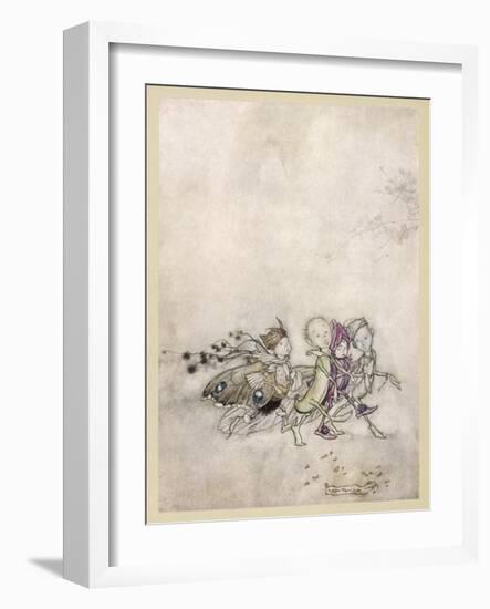 Shakespeare, Fairies-Arthur Rackham-Framed Art Print