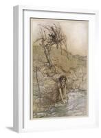 Shakespeare: Hermia-Arthur Rackham-Framed Art Print