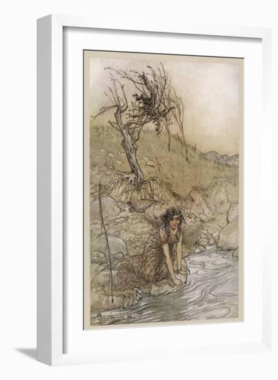 Shakespeare: Hermia-Arthur Rackham-Framed Art Print