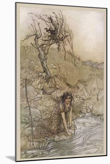 Shakespeare: Hermia-Arthur Rackham-Mounted Art Print