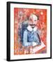 Shakespeare Impasto Protrait-null-Framed Art Print