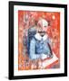 Shakespeare Impasto Protrait-null-Framed Art Print