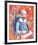 Shakespeare Impasto Protrait-null-Framed Art Print