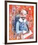 Shakespeare Impasto Protrait-null-Framed Art Print