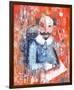 Shakespeare Impasto Protrait-null-Framed Art Print