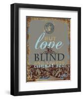 Shakespeare-Love Blind 2-Chris Vest-Framed Art Print