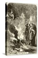 SHAKESPEARE - Macbeth - the three witches-John Gilbert-Stretched Canvas