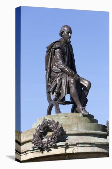 Shakespeare Monument, Stratford-Upon-Avon, Warwickshire, England, United Kingdom, Europe-Stuart Black-Stretched Canvas