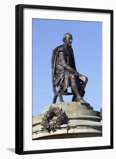 Shakespeare Monument, Stratford-Upon-Avon, Warwickshire, England, United Kingdom, Europe-Stuart Black-Framed Photographic Print