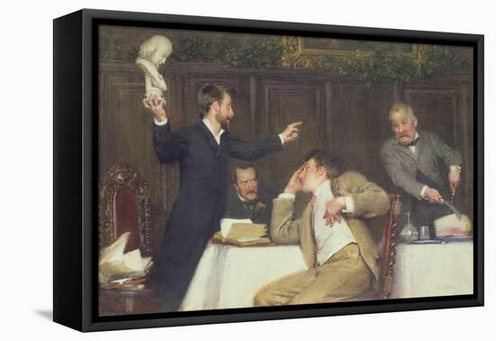 Shakespeare or Bacon-Alfred Edward Emslie-Framed Stretched Canvas