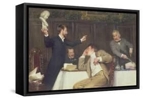 Shakespeare or Bacon-Alfred Edward Emslie-Framed Stretched Canvas