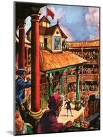 Shakespeare Performing at the Globe Theatre-Peter Jackson-Mounted Giclee Print