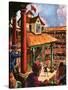 Shakespeare Performing at the Globe Theatre-Peter Jackson-Stretched Canvas