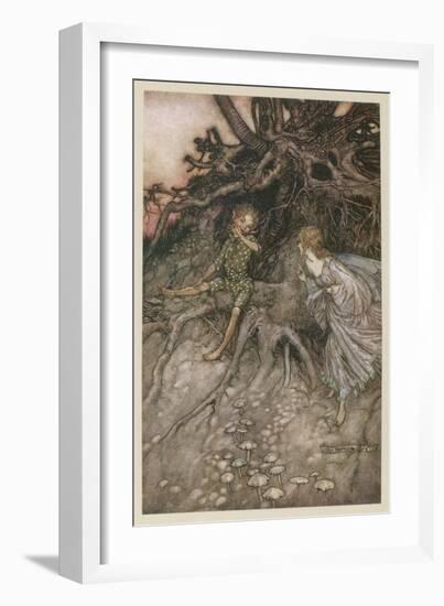 Shakespeare, Puck, Fairy-Arthur Rackham-Framed Photographic Print