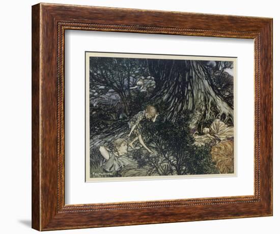 Shakespeare, Puck-Arthur Rackham-Framed Art Print