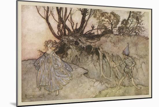 Shakespeare: Puck-Arthur Rackham-Mounted Art Print