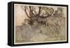 Shakespeare: Puck-Arthur Rackham-Framed Stretched Canvas