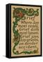 Shakespeare Quote on Grief, Joy-null-Framed Stretched Canvas
