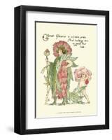 Shakespeare's Garden V (Peony)-Walter Crane-Framed Art Print