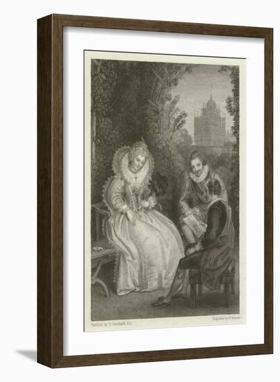 Shakespeare's Interview with Queen Elizabeth-Thomas Stothard-Framed Giclee Print