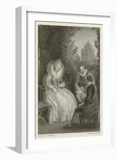 Shakespeare's Interview with Queen Elizabeth-Thomas Stothard-Framed Giclee Print