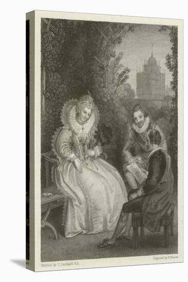 Shakespeare's Interview with Queen Elizabeth-Thomas Stothard-Stretched Canvas