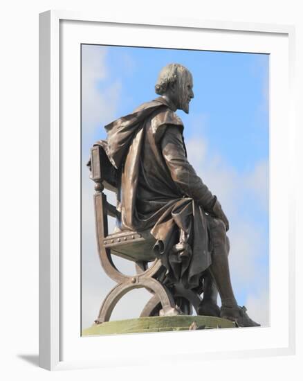 Shakespeare Statue, Gower Memorial, Stratford-Upon-Avon, Warwickshire, England, UK, Europe-Rolf Richardson-Framed Photographic Print