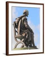 Shakespeare Statue, Gower Memorial, Stratford-Upon-Avon, Warwickshire, England, UK, Europe-Rolf Richardson-Framed Photographic Print