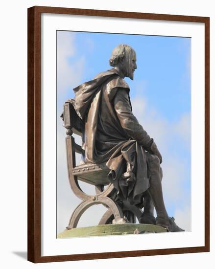 Shakespeare Statue, Gower Memorial, Stratford-Upon-Avon, Warwickshire, England, UK, Europe-Rolf Richardson-Framed Photographic Print