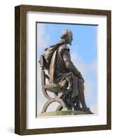 Shakespeare Statue, Gower Memorial, Stratford-Upon-Avon, Warwickshire, England, UK, Europe-Rolf Richardson-Framed Photographic Print