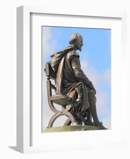 Shakespeare Statue, Gower Memorial, Stratford-Upon-Avon, Warwickshire, England, UK, Europe-Rolf Richardson-Framed Photographic Print