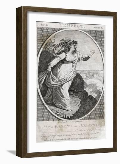 Shakespeare: Tempest-null-Framed Art Print