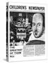 Shakespeare: the Greatest of Them All, Front Page of 'The Children's Newspaper', April 1964-English School-Stretched Canvas